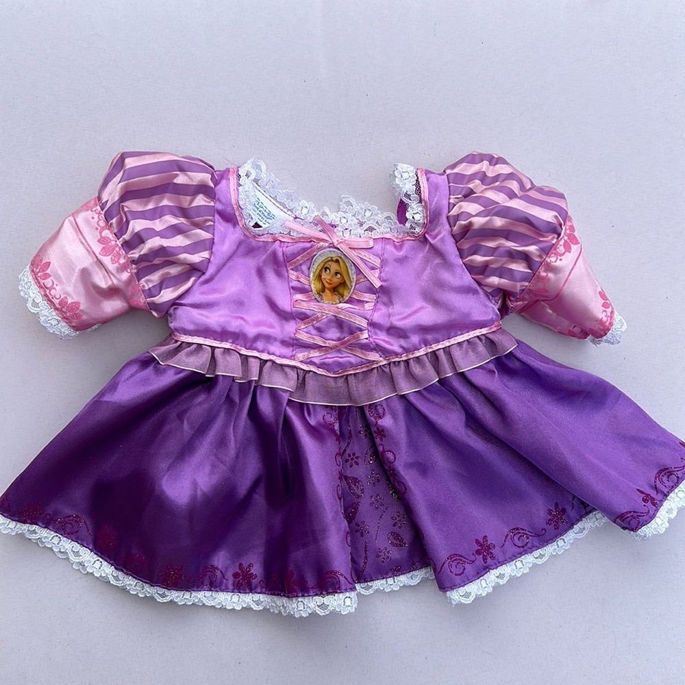 Build-A-Bear Disney Rapunzel Tangled Dress 2011 Purple Princess Outfit